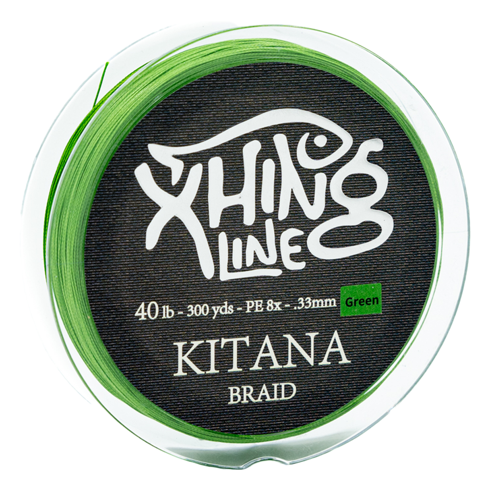 8x braided fishing line Bassmooch Xhing Kitana PE 8x Braided Line Green